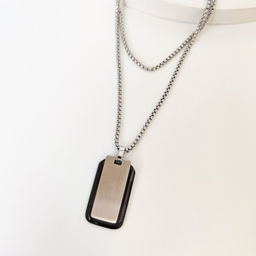 Кулон из стали на цепочке