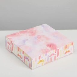 Складная коробка подарочная Приятных моментов, 20 х 18 х 5 см, БЕЗ ЛЕНТЫ - Дарите счастье фото 10