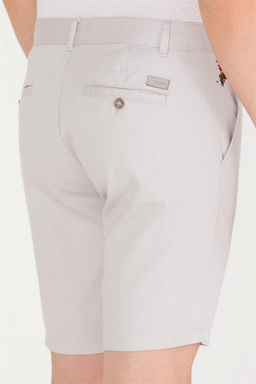 Мужские светло-серые тканые шорты - U.s. polo assn фото 7