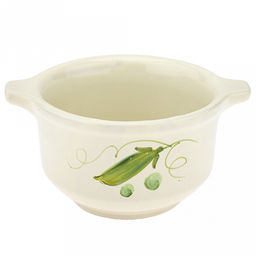 Бульонница керамическая "Буль-буль" 0,5л, д13см, h11,5см, "Горошек", с крышкой (Россия)