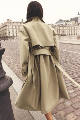 WATER-REPELLENT TRENCH COAT WITH BELT - Zara фото 9