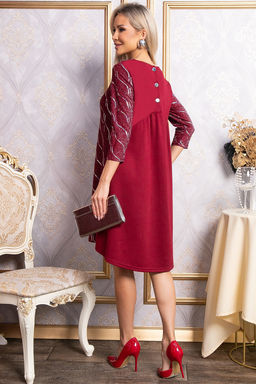 Платье Леди Элегант (темно-красное) П14827-10М