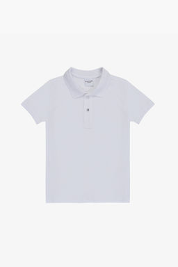 Erkek Гocuk Beyaz Polo Yaka Basic TiЕГrt