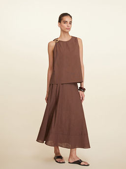 Beli Lastikli Loose Fit Etek