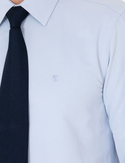A__k Mavi Slim Fit Uzun Kollu Basic G_mlek