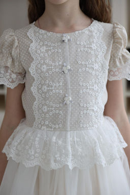 платье для девочки Л 24-20 Эмили белый горох - Этоэльф фото 9