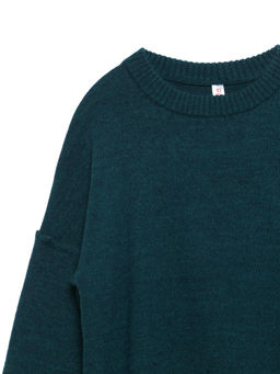 CONTE Oversize-джемпер из пряжи с мериносовой шерстью LDK 113 emerald - Conte elegant фото 7