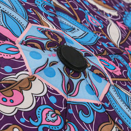 Зонт автомат Дива ткань эпонж (полиэстер) с деколью, 8 лучей, д/купола 95см h58см, 3 сложения, 29см в сложенном виде, механизм против ветра, пластмассовая ручка, цвет фиолетово-розовый, 321гр (Китай) - Домашняя Мода фото 5