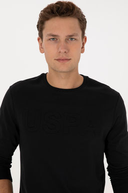 Erkek Siyah Basic Sweatshirt - U.s. polo assn фото 2