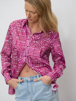 Рубашка с принтом B2875/swiri - Emka фото 3