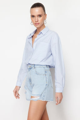 Mavi Y_rt_kl_ Y_ksek Bel Denim _ort TWOSS24SR00132