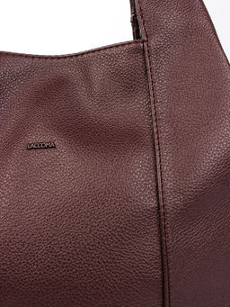 LACCOMA сумка Валери-Y2005-бордовый эко кожа хлопок