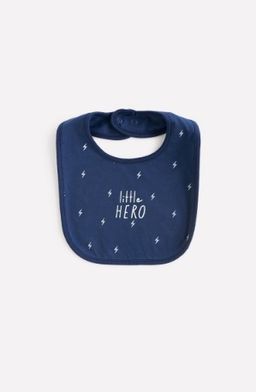 К 8525/маленькие молнии на темно-синем, нагрудник