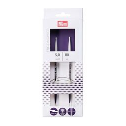 Спицы PRYM 215806 круговые Ergonomics пластик d 5.0 мм 80 см 1 шт