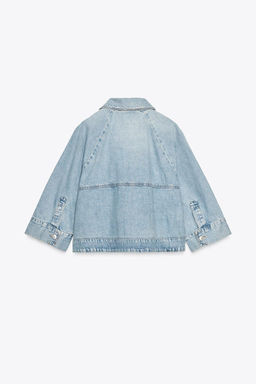 TRF DENIM CAPE JACKET - Zara фото 9