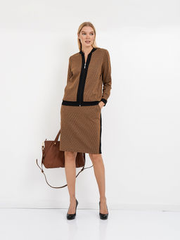 кардиган женский терракотовый с окантовкой - Glenfield фото 7