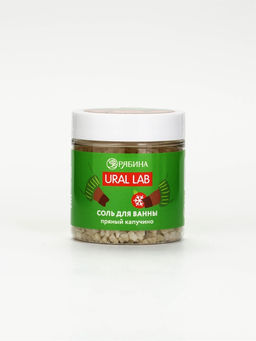 URAL LAB Соль для ванны в банке, 75 г, пряный капучино