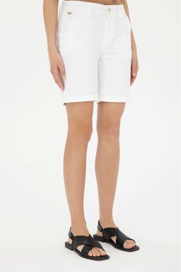 Женские белые тканые шорты Неожиданная скидка в корзине - U.s. polo assn фото 2