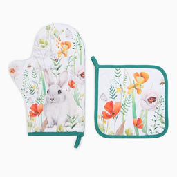 Набор кух. Этель Маки варежка-прихватка 20х28см, прихватка 19х19см,100% хл  фото 6