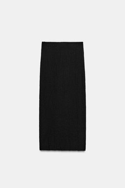 FALDA MIDI TEXTURA / Negro - Zara фото 6