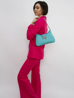 LACCOMA сумка Q6001-бирюзовый натуральная кожа хлопок фото 8