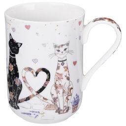 КРУЖКА LEFARD ЛАВАНДОВЫЕ КОТЫ 330 МЛ (КОР=24ШТ.)