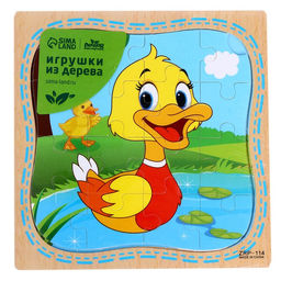 Пазл в рамке Уточка - Лесная мастерская фото 6