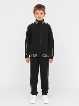 CRB wear/!CWJB 90110-22 Комплект для мальчика (толстовка, брюки),черный/Ex.Cherubino  фото 2