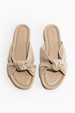 Sandalias de piel con nudo decorativo - H&m фото 6