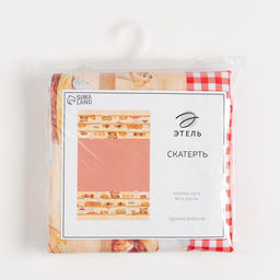 Скатерть Этель Bakery house 180х147 см, 100% хлопок, репс 210 г/м2  фото 2