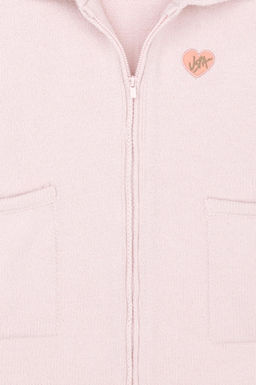 Розовое трикотажное пончо для маленьких девочек Неожиданная скидка в корзине - U.s. polo assn фото 3