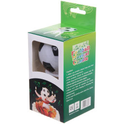 Цена за 2 шт. Свеча для торта раскрывающийся цветок "Мяч" (5 свечей), Черный