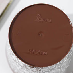 Цена за 2 шт. Горшок для цветов Доляна «Кракле», 800 мл, цвет коричневый