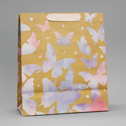 Пакет крафтовый вертикальный Акварельный, ML 23 27 11,5 см - Дарите счастье фото 8