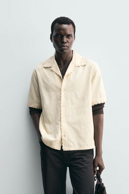 EMBROIDERED GEOMETRIC JACQUARD SHIRT