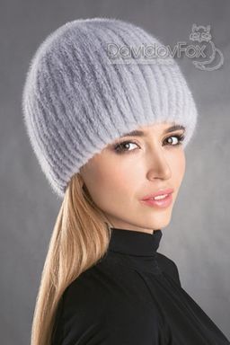 ВИДЕООБЗОР шапка Сноп норка сапфир