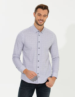 Mor Slim Fit Uzun Kollu G_mlek