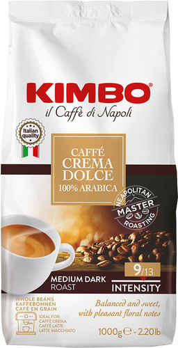 KIMBO. Caffe Crema Dolce 1 кг. мягкая упаковка