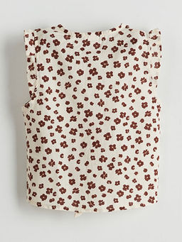 ?i?ekli K?z ?ocuk G?mlek ve Pantolon 2li