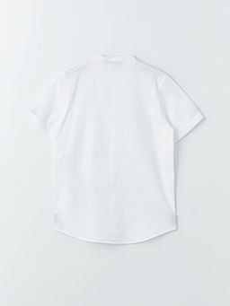 Hakim Yaka Basic K?sa Kollu Erkek ?ocuk G?mlek