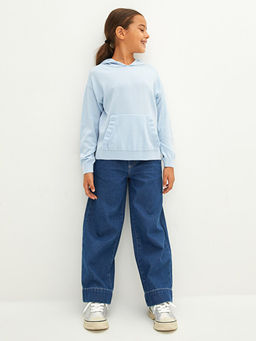 Kap??onlu Basic Uzun Kollu K?z ?ocuk Triko Kazak - Waikiki фото 3