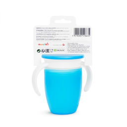 Munchkin / Поильник-непроливайка Miracle 360 с ручками и крышкой 6+ мес 207 мл