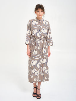 Платье из вискозы с принтом