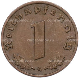 Монета 1 рейхспфенниг 1937 года A Германия