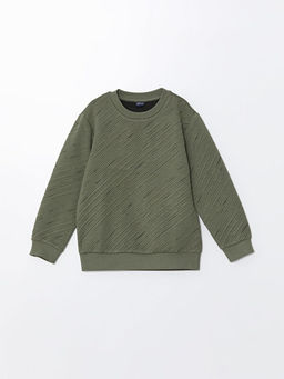 Bisiklet Yaka Erkek ?ocuk Sweatshirt