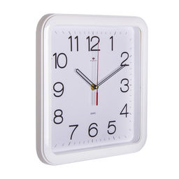 Часы настенные интерьерные, бесшумные, плавный ход, 29×29 см, белые, от батарейки 1×АА