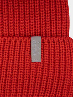 Шапка вязаная Ш-113 красная (52-54)