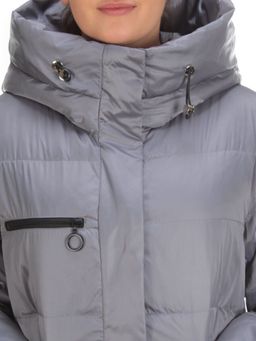 S21122 GRAY Куртка зимняя женская облегченная Y SILK TREE - Fashion фото 10