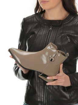 01-PCG265-2 DK.BEIGE Ботинки демисезонные женские (натуральная кожа, байка) - Фабричный китай фото 2