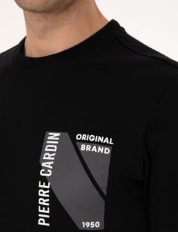 Siyah Regular Fit Sweatshirt - Pierre cardin фото 7